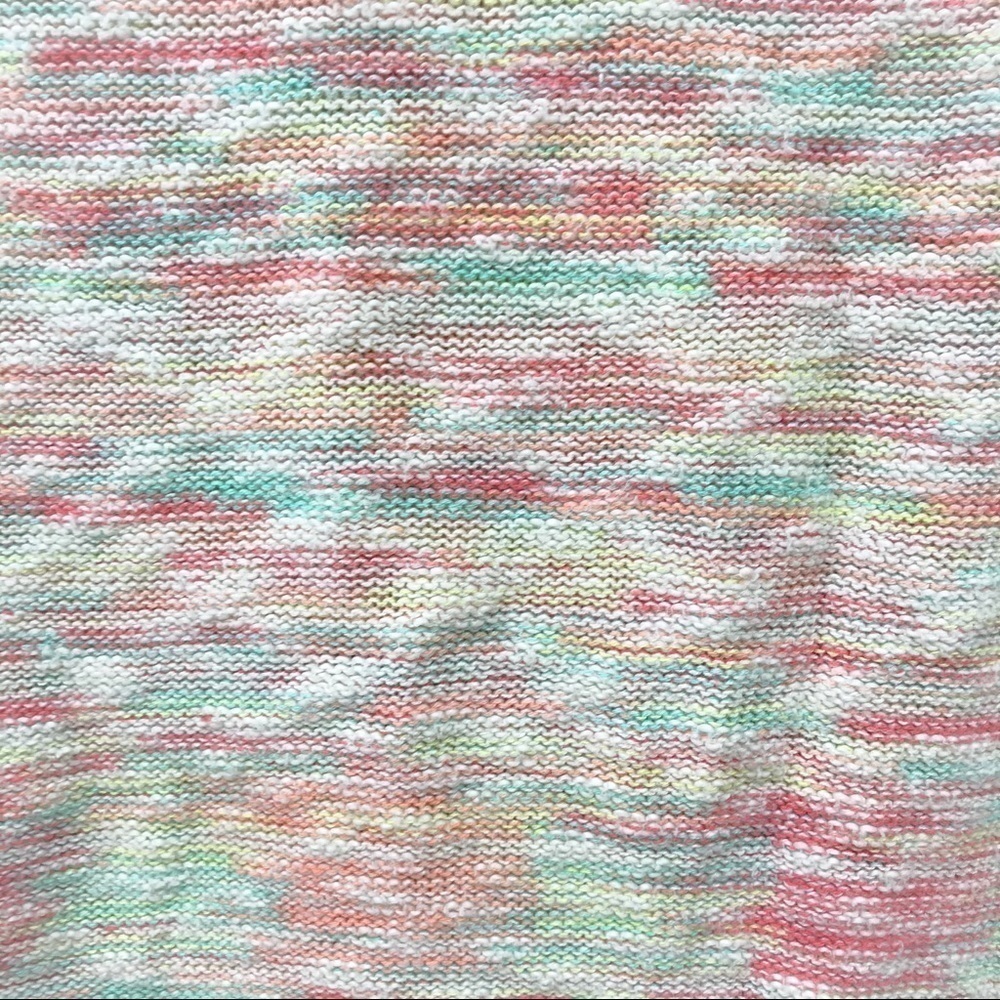 American Rag Cie Fringe boho multicolor pastel rainbow sweater pullover small - Picture 3 of 6